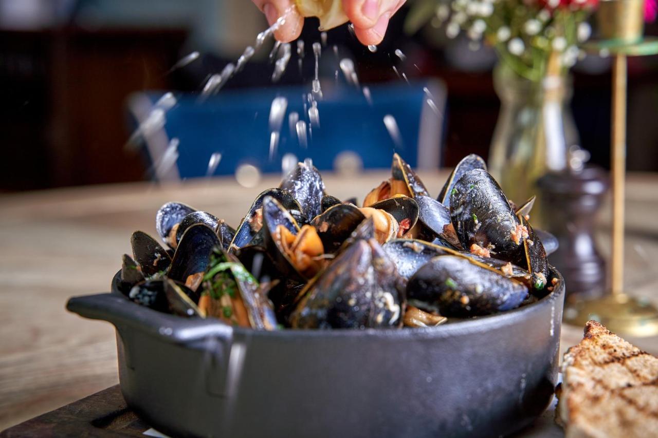 The Methuen Arms Hotel Corsham Exterior photo Mussels being sprinkled with coriander